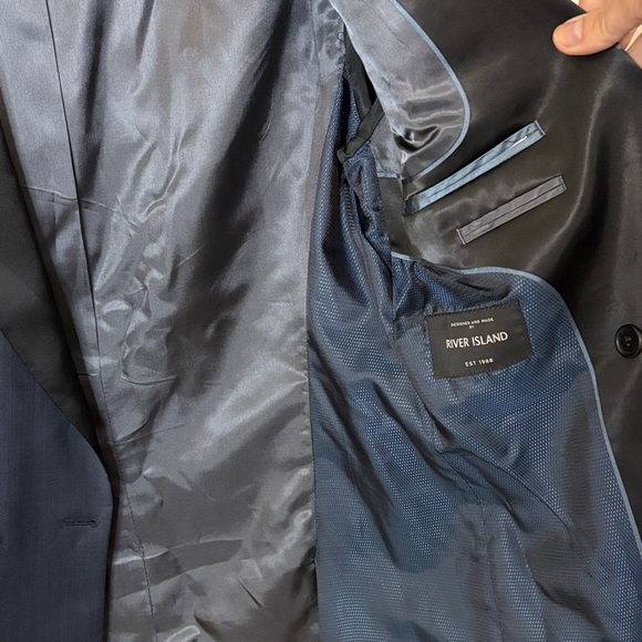 River Island Elegant Black Tuxedo Jacket - Picture 4 of 11
